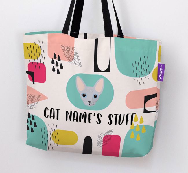 Abstract {dogsName}'s Stuff - Personalized {breedFullName} Canvas Bag